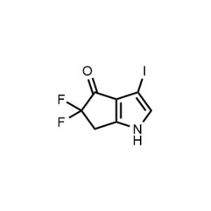 5,5-Difluoro-3-iodo-5,6-dihydrocyclopenta[b]pyrrol-4(1H)-one|CS-1005675