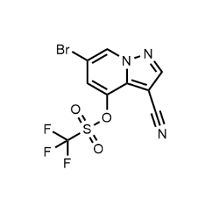 6-Bromo-3-cyanopyrazolo[1,5-a]pyridin-4-yl trifluoromethanesulfonate|CS-1005708