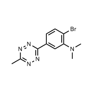 2-bromo-N,N-dimethyl-5-(6-methyl-1,2,4,5-tetrazin-3-yl)aniline|CS-1006289