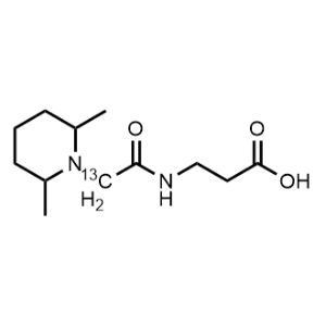 3-(2-(2,6-dimethylpiperidin-1-yl)acetamido-2-13C-2-13C)propanoic acid|CS-1006319