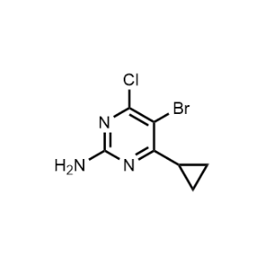 5-bromo-4-chloro-6-cyclopropylpyrimidin-2-amine|CS-1006514