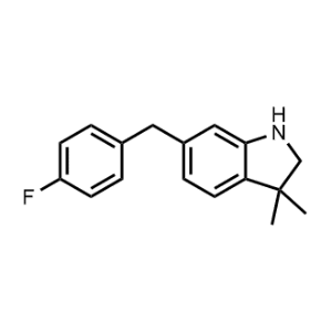 6-(4-fluorobenzyl)-3,3-dimethylindoline|CS-1006547