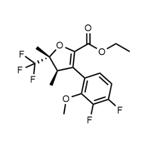 ethyl rac-(4R,5R)-3-(3,4-difluoro-2-methoxyphenyl)-4,5-dimethyl-5-(trifluoromethyl)-4,5-dihydrofuran-2-carboxylate|CS-1006790