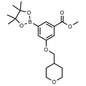 methyl 3-((tetrahydro-2H-pyran-4-yl)methoxy)-5-(4,4,5,5-tetramethyl-1,3,2-dioxaborolan-2-yl)benzoate|CS-1006846