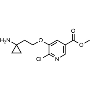 methyl 5-(2-(1-aminocyclopropyl)ethoxy)-6-chloronicotinate|CS-1006872
