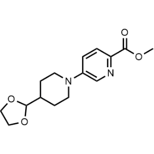 methyl 5-(4-(1,3-dioxolan-2-yl)piperidin-1-yl)picolinate|CS-1006874