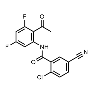 N-(2-acetyl-3,5-difluorophenyl)-2-chloro-5-cyanobenzamide|CS-1006896