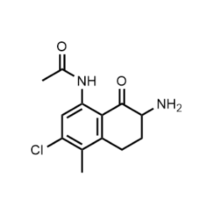 N-(7-amino-3-chloro-4-methyl-8-oxo-5,6,7,8-tetrahydronaphthalen-1-yl)acetamide|CS-1006902