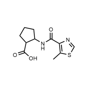 2-[[(5-Methyl-4-thiazolyl)carbonyl]amino]cyclopentanecarboxylic acid|CS-1007096