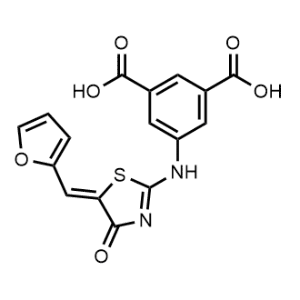 5-((5-(Furan-2-ylmethylene)-4-oxo-4,5-dihydrothiazol-2-yl)amino)isophthalic acid|CS-1007340