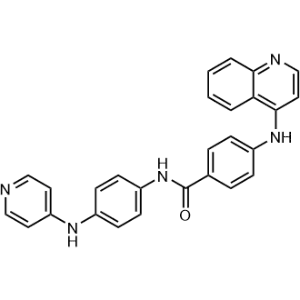 N-(4-(Pyridin-4-ylamino)phenyl)-4-(quinolin-4-ylamino)benzamide|CS-1007462