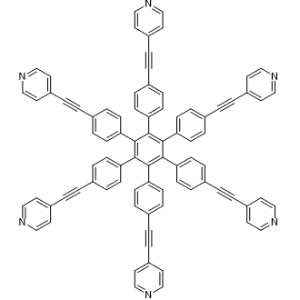 4,4'-((3',4',5',6'-Tetrakis(4-(pyridin-4-ylethynyl)phenyl)-[1,1':2',1''-terphenyl]-4,4''-diyl)bis(ethyne-2,1-diyl))dipyridine|CS-1007500