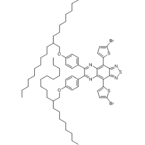 [1,​2,​5]​Thiadiazolo[3,​4-​g]​quinoxaline, 4,​9-​bis(5-​bromo-​2-​thienyl)​-​6,​7-​bis[4-​[(2-​octyldodecyl)​oxy]​phenyl]​-|CS-1007584