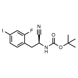 (S)-tert-Butyl (1-cyano-2-(2-fluoro-4-iodophenyl)ethyl)carbamate|CS-1008050