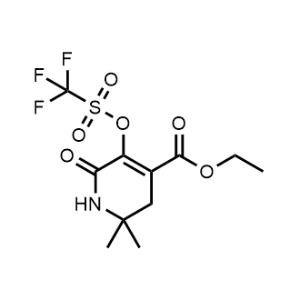 Ethyl 2,2-dimethyl-6-oxo-5-(((trifluoromethyl)sulfonyl)oxy)-1,2,3,6-tetrahydropyridine-4-carboxylate|CS-1008222