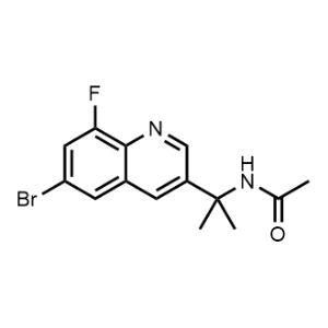 N-(2-(6-Bromo-8-fluoroquinolin-3-yl)propan-2-yl)acetamide|CS-1008237
