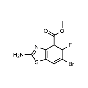 Methyl 2-amino-6-bromo-5-fluoro-4,5-dihydrobenzo[d]thiazole-4-carboxylate|CS-1009372