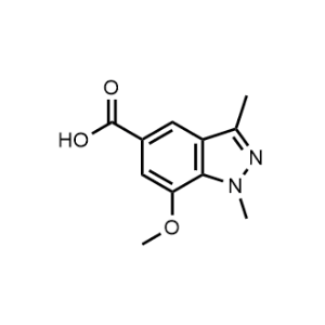 7-Methoxy-1,3-dimethyl-1H-indazole-5-carboxylic acid|CS-1009609