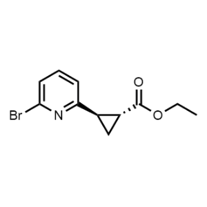 rel-(1S,2S)-Ethyl 2-(6-bromopyridin-2-yl)cyclopropanecarboxylate|CS-1009928