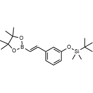 (E)-tert-Butyldimethyl(3-(2-(4,4,5,5-tetramethyl-1,3,2-dioxaborolan-2-yl)vinyl)phenoxy)silane|CS-1010606