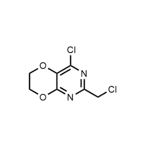 4-Chloro-2-(chloromethyl)-6,7-dihydro-[1,4]dioxino[2,3-d]pyrimidine|CS-1010707
