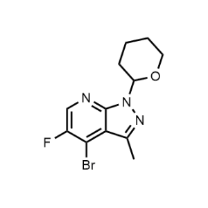4-Bromo-5-fluoro-3-methyl-1-(tetrahydro-2H-pyran-2-yl)-1H-pyrazolo[3,4-b]pyridine|CS-1010821