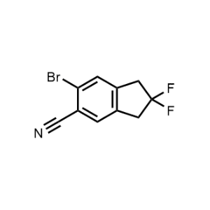 6-Bromo-2,2-difluoro-2,3-dihydro-1H-indene-5-carbonitrile|CS-1010865
