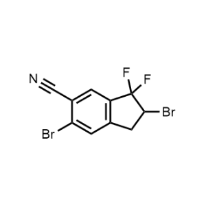 2,6-Dibromo-3,3-difluoro-2,3-dihydro-1H-indene-5-carbonitrile|CS-1010875