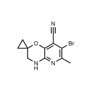 7'-Bromo-6'-methyl-3',4'-dihydrospiro[cyclopropane-1,2'-pyrido[3,2-b][1,4]oxazine]-8'-carbonitrile|CS-1012243