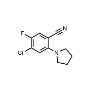 4-Chloro-5-fluoro-2-(pyrrolidin-1-yl)benzonitrile|CS-1012245