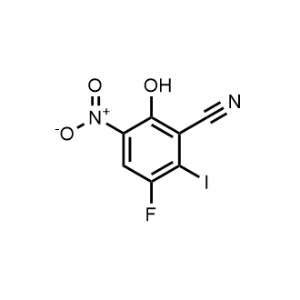 3-Fluoro-6-hydroxy-2-iodo-5-nitrobenzonitrile|CS-1012393