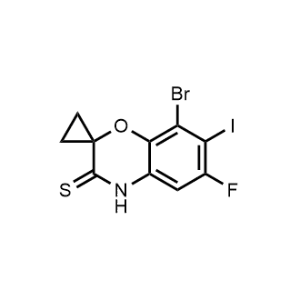 8-Bromo-6-fluoro-7-iodospiro[benzo[b][1,4]oxazine-2,1'-cyclopropane]-3(4H)-thione|CS-1012508