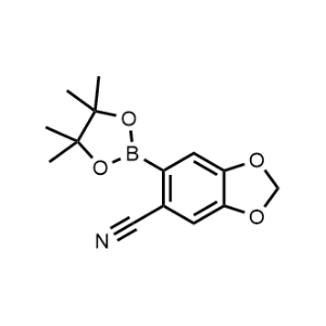 6-(4,4,5,5-Tetramethyl-1,3,2-dioxaborolan-2-yl)benzo[d][1,3]dioxole-5-carbonitrile|CS-1012692