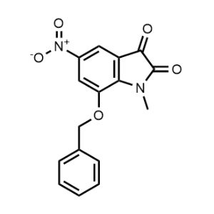 1H-Indole-2,3-dione, 1-methyl-5-nitro-7-(phenylmethoxy)-|CS-1012944