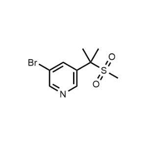 3-Bromo-5-(2-(methylsulfonyl)propan-2-yl)pyridine|CS-1013058