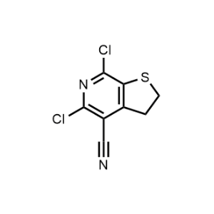 Thieno[2,3-c]pyridine-4-carbonitrile, 5,7-dichloro-2,3-dihydro-|CS-1013081