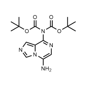 Imidodicarbonic acid, N-(5-aminoimidazo[1,5-a]pyrazin-8-yl)-, C,C′-bis(1,1-dimethylethyl) ester|CS-1013100