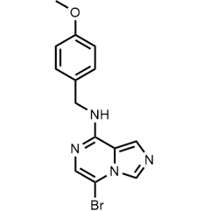 Imidazo[1,5-a]pyrazin-8-amine, 5-bromo-N-[(4-methoxyphenyl)methyl]-|CS-1013106