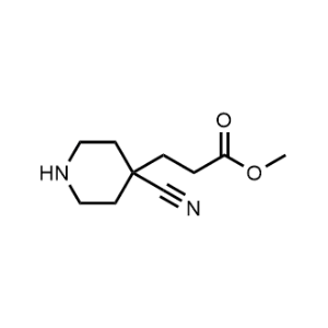 4-Piperidinepropanoic acid, 4-cyano-, methyl ester|CS-1013118