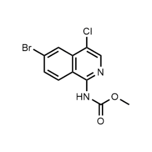 Methyl (6-bromo-4-chloroisoquinolin-1-yl)carbamate|CS-1013333
