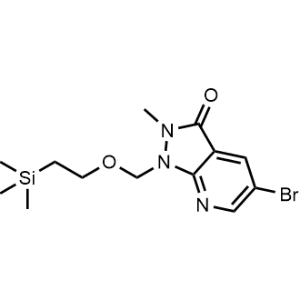 3H-Pyrazolo[3,4-b]pyridin-3-one, 5-bromo-1,2-dihydro-2-methyl-1-[[2-(trimethylsilyl)ethoxy]methyl]-|CS-1013347