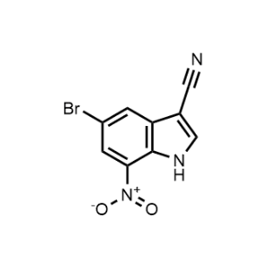 5-Bromo-7-nitro-1H-indole-3-carbonitrile|CS-1013585