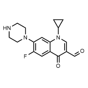 1-Cyclopropyl-6-fluoro-4-oxo-7-(piperazin-1-yl)-1,4-dihydroquinoline-3-carbaldehyde|CS-1014256