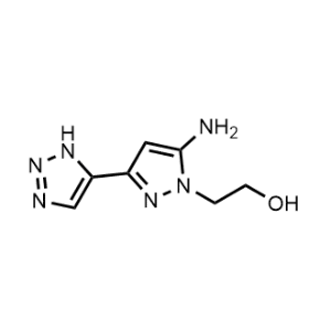 2-(5-Amino-3-(1H-1,2,3-triazol-5-yl)-1H-pyrazol-1-yl)ethan-1-ol|CS-1014504