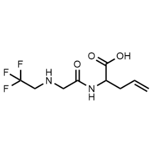2-(2-((2,2,2-Trifluoroethyl)amino)acetamido)pent-4-enoic acid|CS-1015357