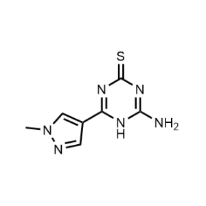 4-Amino-6-(1-methyl-1H-pyrazol-4-yl)-1,3,5-triazine-2(5H)-thione|CS-1015997