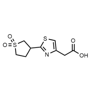 2-(2-(1,1-Dioxidotetrahydrothiophen-3-yl)thiazol-4-yl)acetic acid|CS-1016073