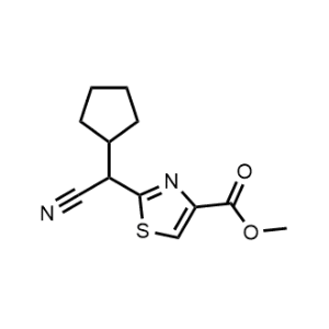 Methyl 2-(cyano(cyclopentyl)methyl)thiazole-4-carboxylate|CS-1016093