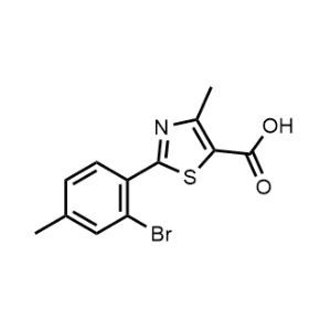 2-(2-Bromo-4-methylphenyl)-4-methylthiazole-5-carboxylic acid|CS-1016546