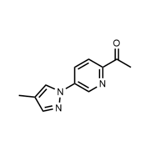 1-(5-(4-Methyl-1H-pyrazol-1-yl)pyridin-2-yl)ethan-1-one|CS-1017182